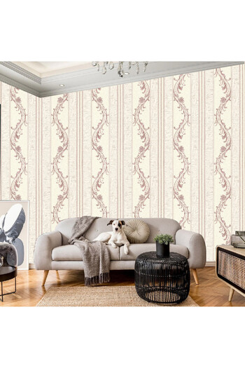YALLA HomeGym Modern PVC Wallpaper 1 Roll For Living Room Bedroom Decor, 0.53m X 9.5m (510702)