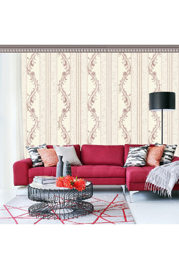 YALLA HomeGym Modern PVC Wallpaper 1 Roll For Living Room Bedroom Decor, 0.53m X 9.5m (510702)