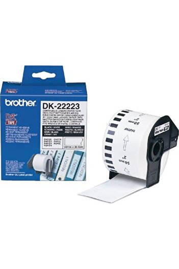 Brother Rola Etichete DK22223 Continuous Paper Tape, 50mm x 30.48m