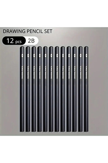ByLily Set of Pens for Cartoon and Drawing, 12 Pcs, 2B,