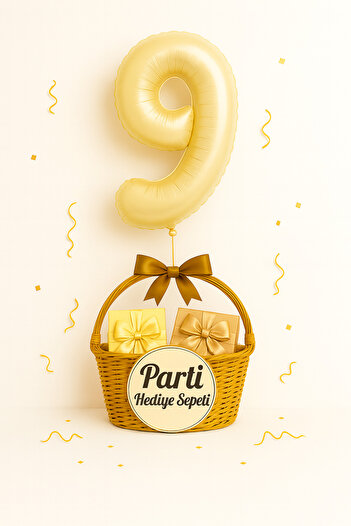 parti hediye sepeti Number Cream Foil Balloon 34 Inch 76-82 cm