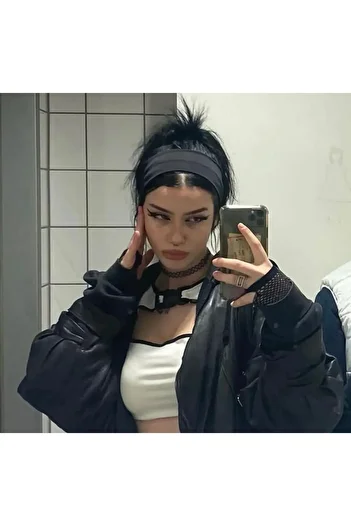 TAŞ DEVRİ HEDİYELİK Black Hair Bandage