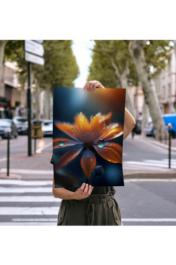 Rosaart Frameless Poster - Digital Print - Fire Flower