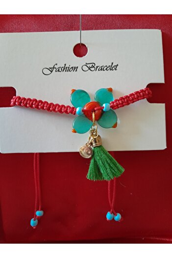 Minnoş Dükkan Murano Glass Flower Bohemian Style Bracelet