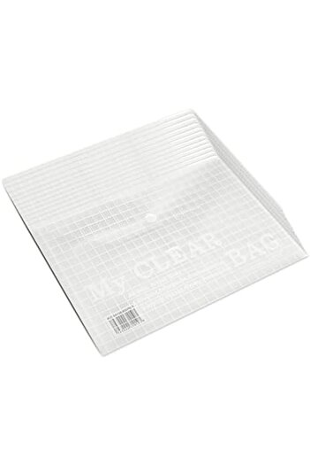 FİS My Clear Button Bag Clear Pack of 12 Pieces