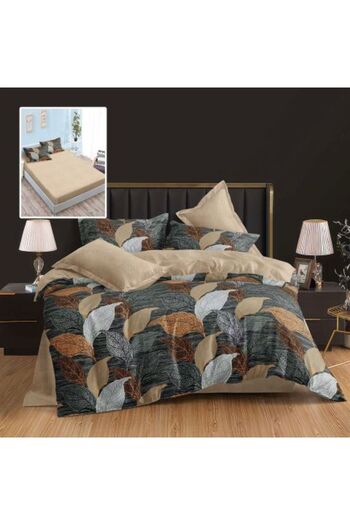 Ralex Double Bed Linen Finet Cotton 6 Pieces with Mattress Cover 160 x 200 or 180 x 200 cm, Duvet 200 x 23