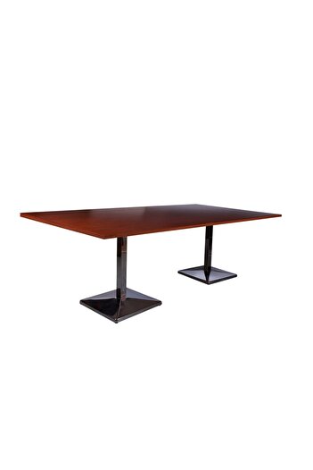 Mahmayi Barra 500PE-240 Modern 8-Seater Square Pantry Table (Apple Cherry, 240cm)