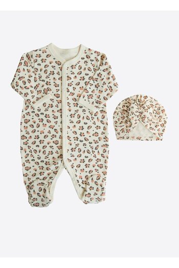 kitikate Organic Sweat Girl Boneli Jumpsuit Natural