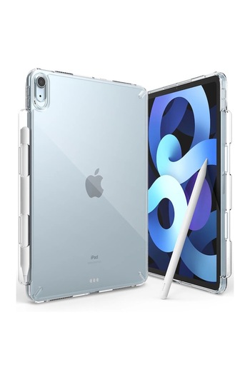 Ringke Protective Case for Apple iPad Air 4/5/11, Transparent Silicone with Pencil Slot