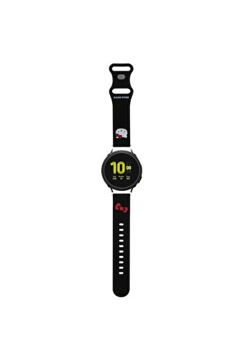 Hello Kitty Silicone Strap for Samsung Watch 4/5, Huawei Watch GT 3/Pro 43mm, Black