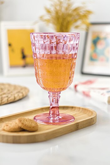 HSDemirci Allegra Plum 6-Piece Goblet Glass Set 750 ml Acrylic Material - Not Glass, Shatter Resistant