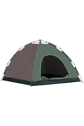 Mercaton Camping tent, 4 people, waterproof, with bag, automatic opening, green and brown, 210x210x135 cm