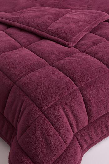 MODEL HOME TEKSTİL Modelhome Single Double Sided Wellsoft Quilt Plum (155 X 215)