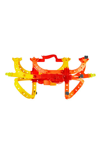HOT WHEELS Hot Ones Turbo Oyun Parkuru ve 1:64 ölçekli 2 adet oyuncak araba JFH35