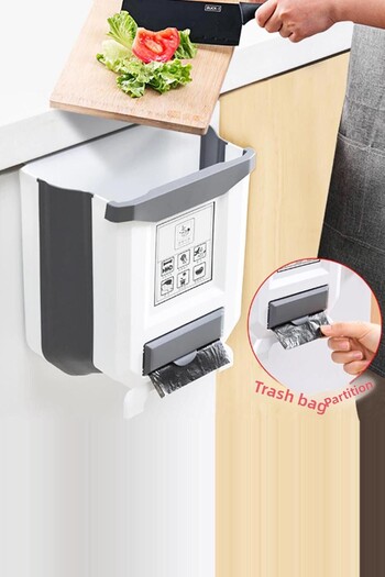 Hedi's Home Practical Foldable Kitchen Trash Can