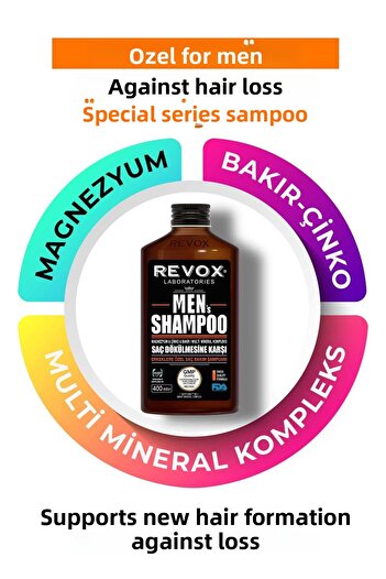 Revox 400 Ml X 2 Men Hair Loss Shampoo