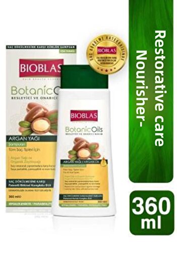 Bioblas 360 Ml x 3 Pieces Botanic Oils Argan Oil Shampoo