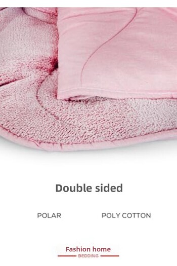STOREMAX Snshop Home Bedding Welsoft Pink Comforter Set Double Size (2 Silicone Pillows and Covers)