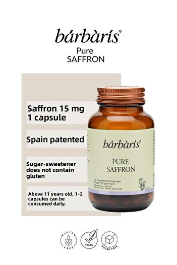Barbaris Barbaris Pure Saffron 60 Capsules