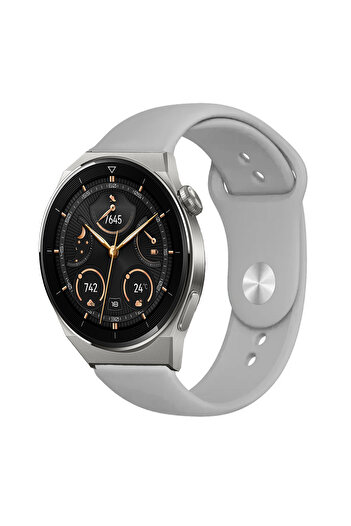 Tagomoon Huawei Watch Gt3 Pro 46mm Uyumlu Kordon Yumuşak Dokulu Esnek Silikon Kayış