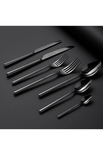 Jumbo 5100 Quartz Titanium Black 84 Pieces 12 Person Çkb Set