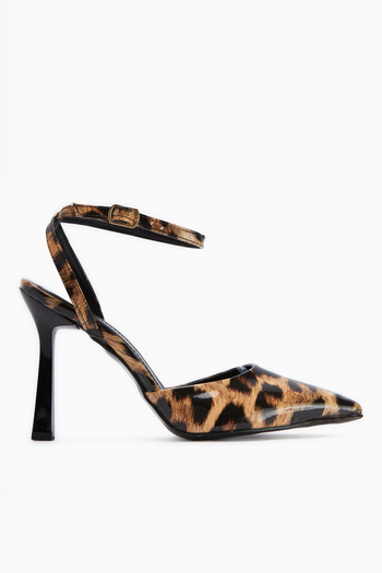 Limoya Γυναικεία παπούτσια με τακούνι Lizbeth Leopard με κλειστή μύτη