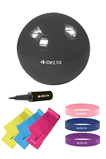 Delta Set of 8 Pilates Ball and Squat Band Suitable for 170 Cm - 179 Cm Height Range