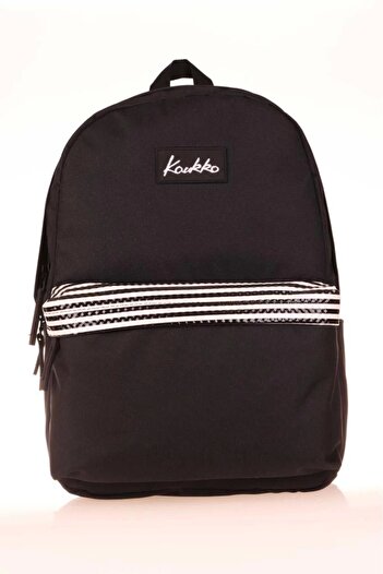 KAUKKO Black Shaped School Backpack - K1627