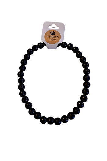 For a Fur Black Pearl Cat Dog Necklace