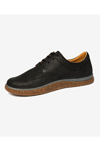 Greyder Erkek Siyah Hakiki Deri Casual Ayakkabı 4Y1UA62614