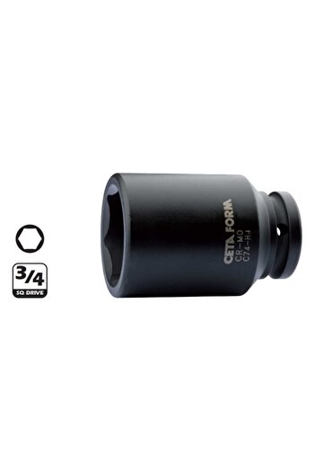 CETA FORM C74-H30 30mm 3/4” 6 Corner Deep Air Socket Wrench - C74-H30