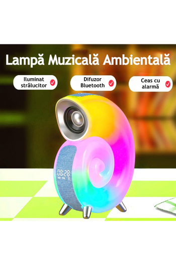 VENTLEX RGB LED Music Lamp, Ambient Lights, Music Sync, 360° Surround Speaker, Bluetooth
