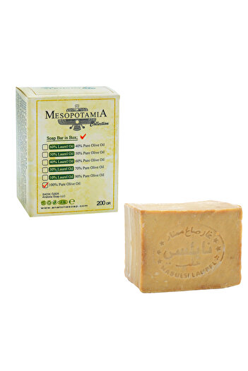 Anatolia Soap Mezopotamya Koleksiyon Halep Sabunu %100 Zeytinyağlı Doğal Sabun Doğal Nemlendirici