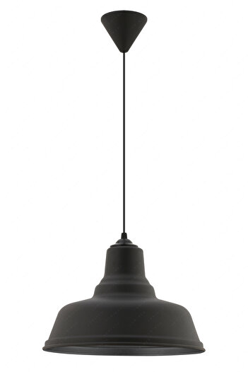 LUMINZO Luma 32 cm Siyah Modern Avize Sarkıt Salon Mutfak Kuaför Cafe Lamba Dekoratif Aydınlatma