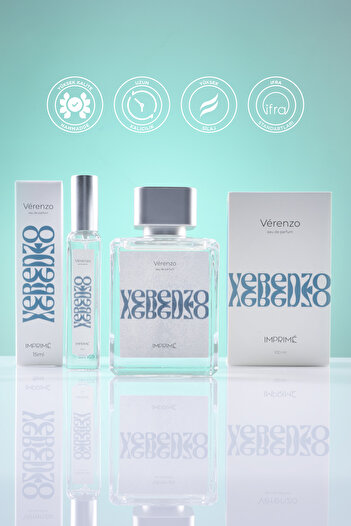 Imprime Vérenzo Edp 100 ml & Travel Size 15 ml Unisex Perfume Set I Green Woody I Apple, Lime, Mimosa