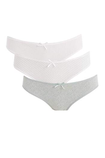 DeFacto Fall In Love Pachet de 3 chiloți de bază D6401ax24au