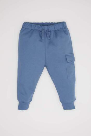 DeFacto Baby Boy Cargo Pocket Elastic Waist Basic Απλό Φούτερ D3930A524WN