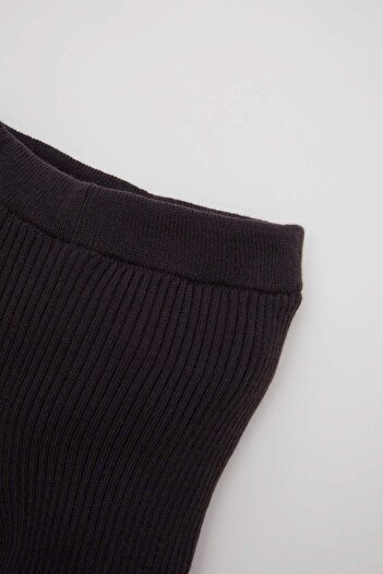 DeFacto Baby Girl Ribbed Elastic Waist Spaghetti Leggings - C8442A524Wn