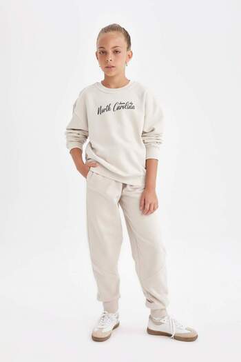 DeFacto Κορίτσια - Jogger Sweatpants με ελαστική μέση και τσέπες C7882a824au