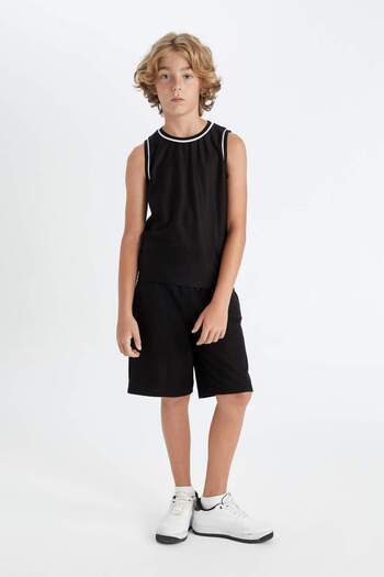 DeFacto Crew Neck Boys' Tank Top - D1410A824HS