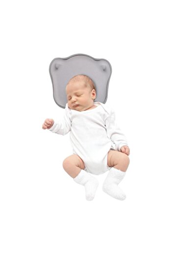 Sevi Bebe Gray Flat Head Shaping Pillow - Art-155