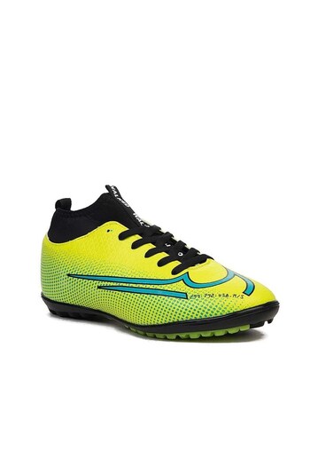 Walked Süperfly Erkek Çocuk Bilekli Boğazlı Çoraplı Dişsiz Düz Halı Saha Krampon Futbol Spor Ayakkabı