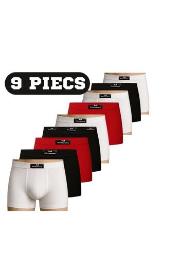 style iconic Men’s Boxer Shorts – 95% Cotton, 5% Elastane | 9-piece Promo Pack | Sizes M To 2xl
