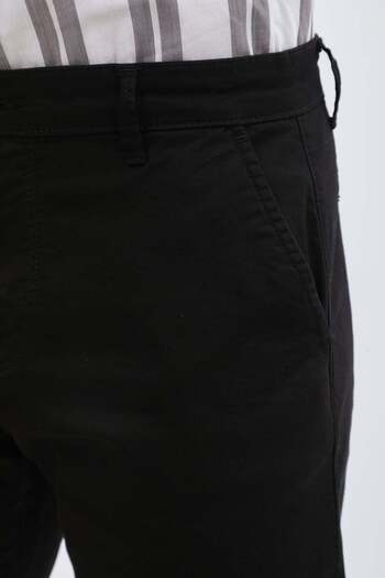 Jeanspro Cotton Slim Fit Chino Pants - Black