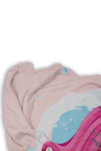 Bebişim Halı Mermaid Patterned Single Pique (with Pillow Case)