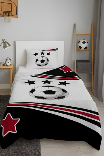 Bebişim Halı Fan Football Patterned Single Pike (with Pillow Case)