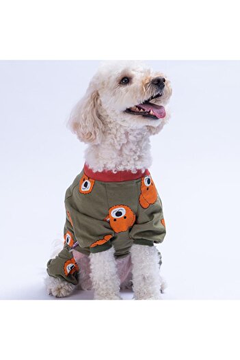 Pettrend Teddy Ted Combed Cotton Jumpsuit Cat Dog Jumpsuit Cat Dog Outfit Dog Pajamas