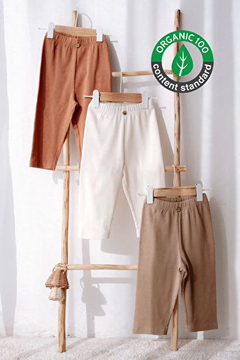 Lilabio 0-3 Years Ribbed Trousers - Set of 3