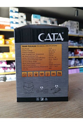 Cata Ct-7047 Çift Yönlü Prizma Bora Led Aplik 10w Gün Işığı 3200k Iç Mekan Ve Dış Mekan