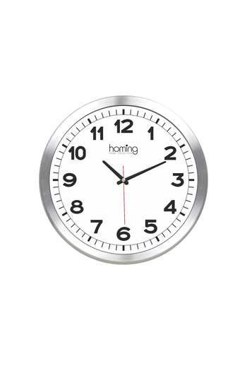 HOMİNG 40 cm Clock with Orbit Chrome Color Frame